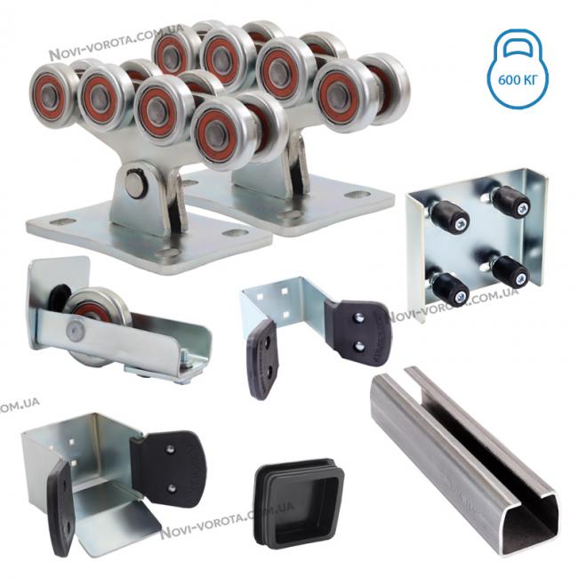 Novi Vorota Fayna 600, рельс 4 мм фурнитура для откатных ворот